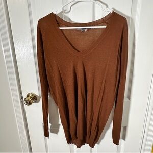 Vince Long Sleeve V-Neck Top